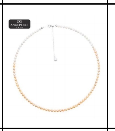 CF9117  天使之泪 S925银 调节扣淡水珍珠珈 白丽渐变色小米珠 项链    TSJ880