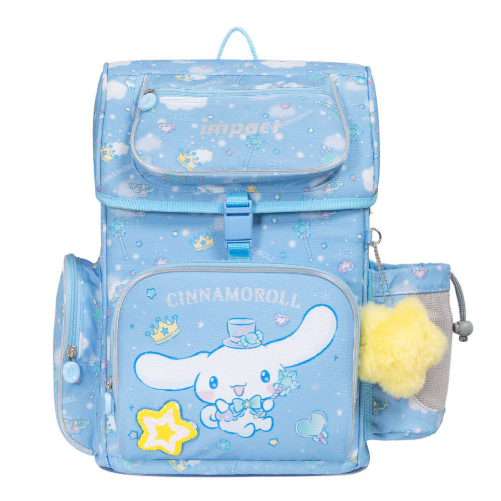 【IMPACT】怡寶  大耳狗喜拿Cinnamoroll-懸浮磁扣護脊書包-粉藍 IMCM7062LB