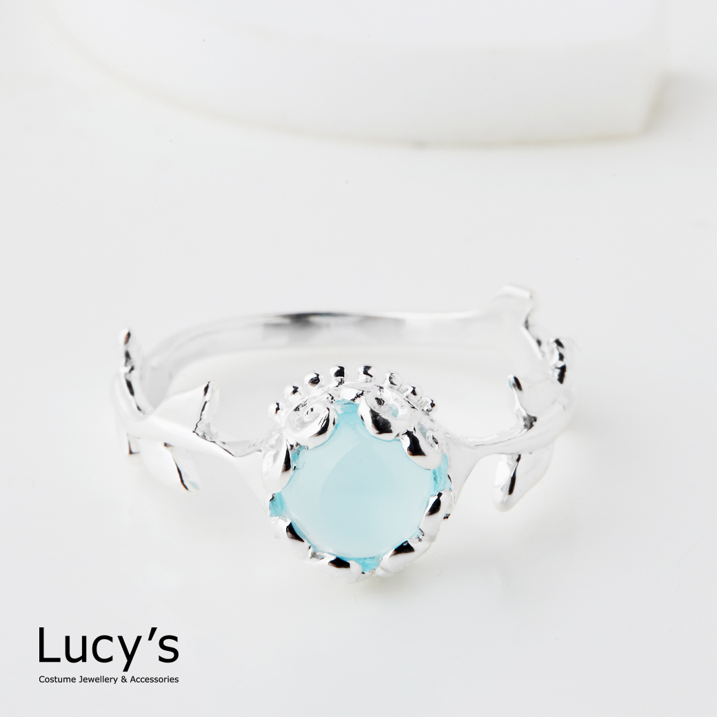 925純銀 花叢之玉髓 戒指 (125792)