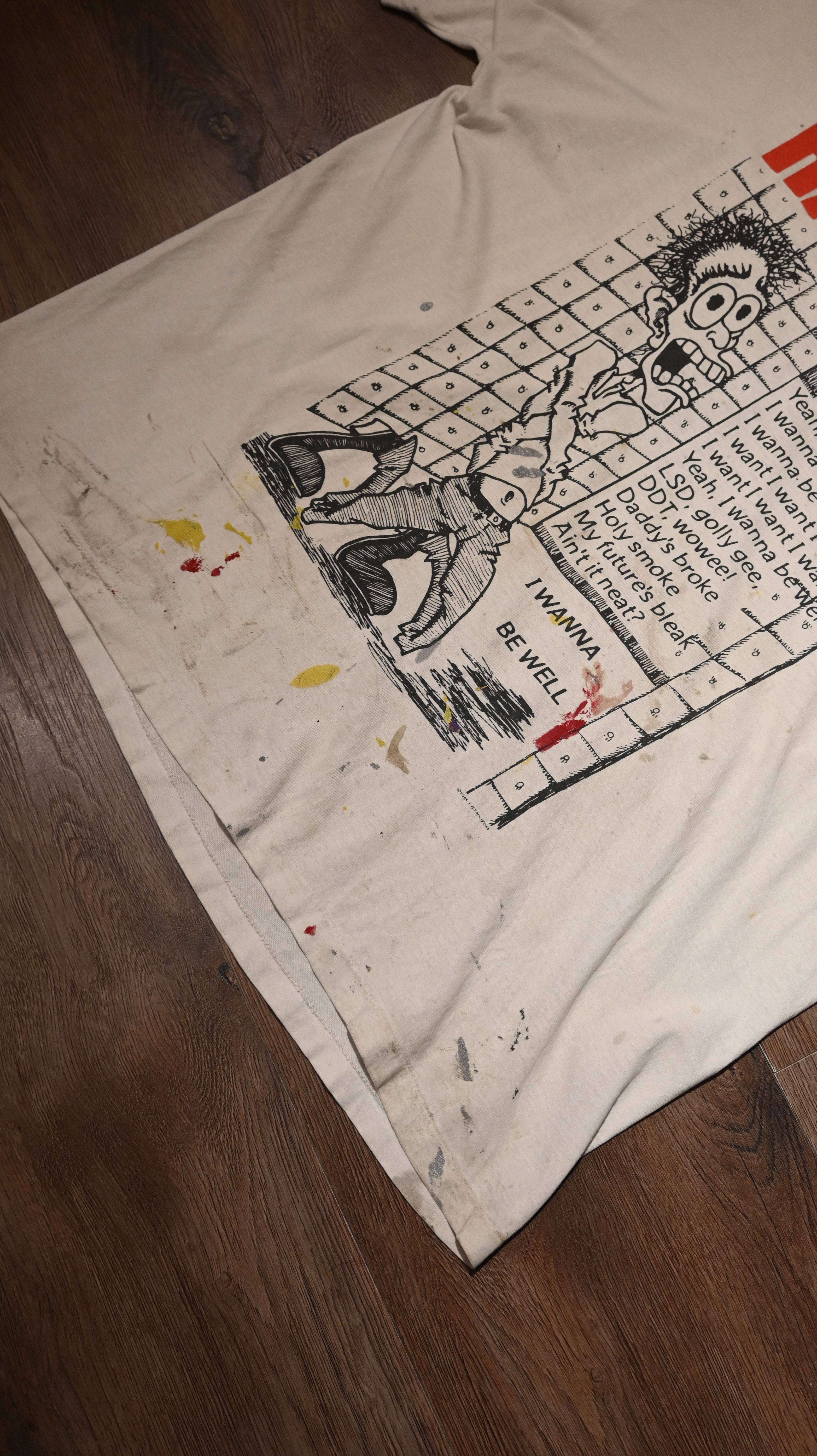 80’s~90’s RAMONES Rock T-Shirt  *Hard Worn