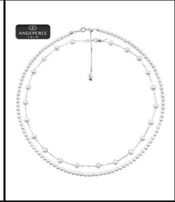 CF9121  天使之泪 S925银 淡水珍珠珈白丽珍 珠项链送满天星   SYJ13