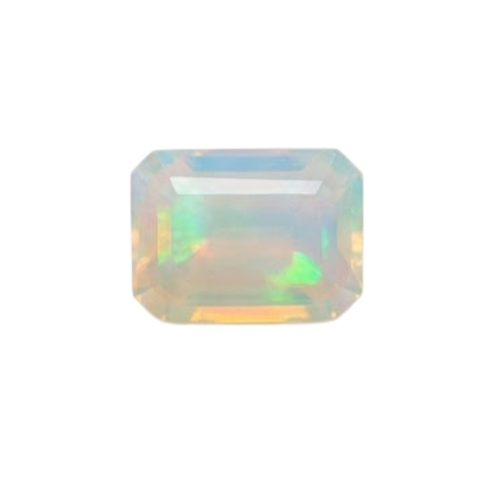 幻夢流光｜天然歐泊八角形切工裸石