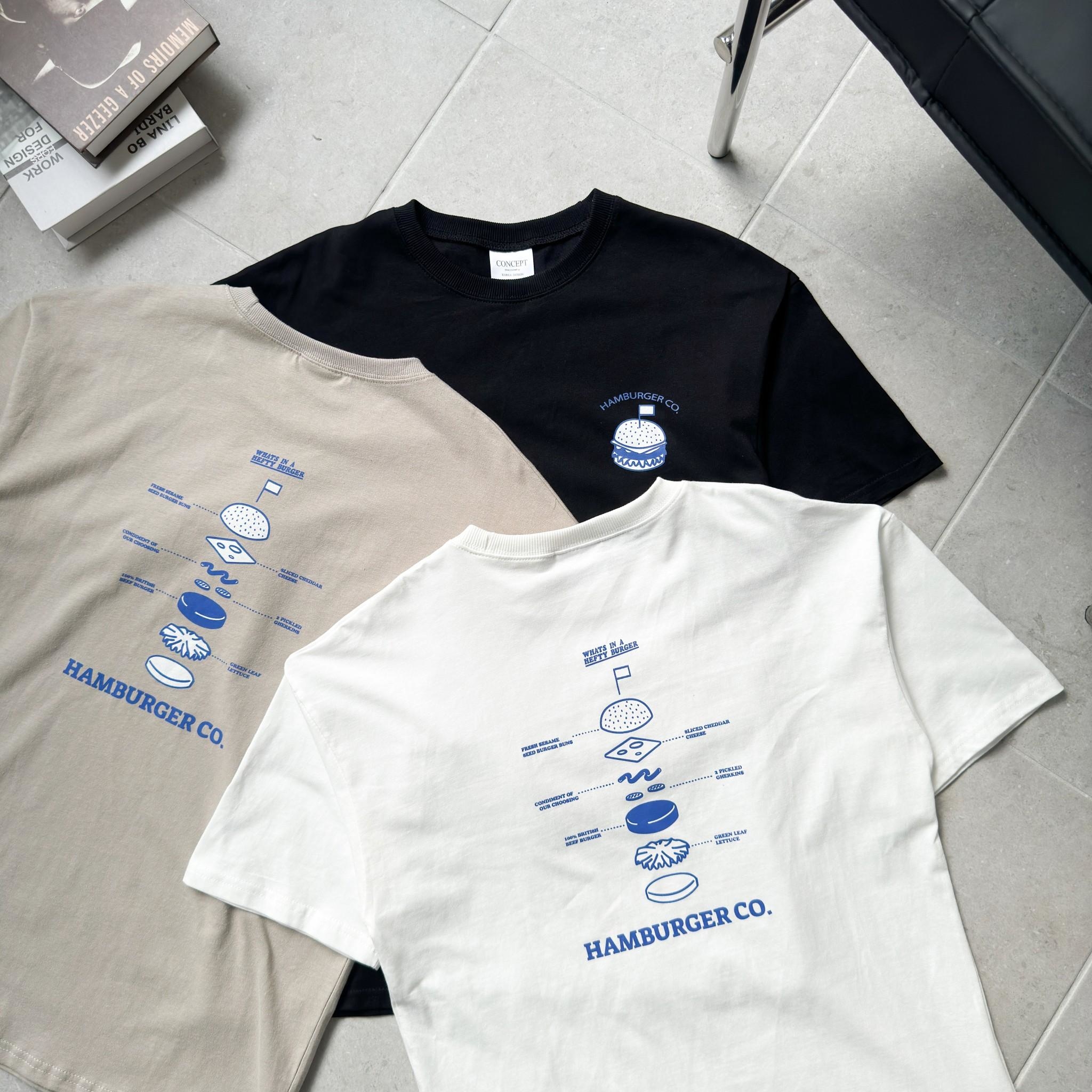 漢堡分解印花短T 80726