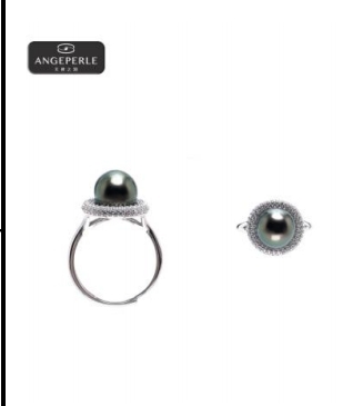 CF9130  天使之泪 S925银 海水珍珠大溪地珍 珠戒指  TSSLF311