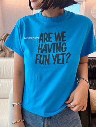 ᴴᴼᵀ ▸▸店長推薦◃◃ 春夏新款/水洗英文字上衣 MANIFEST正韓🇰🇷