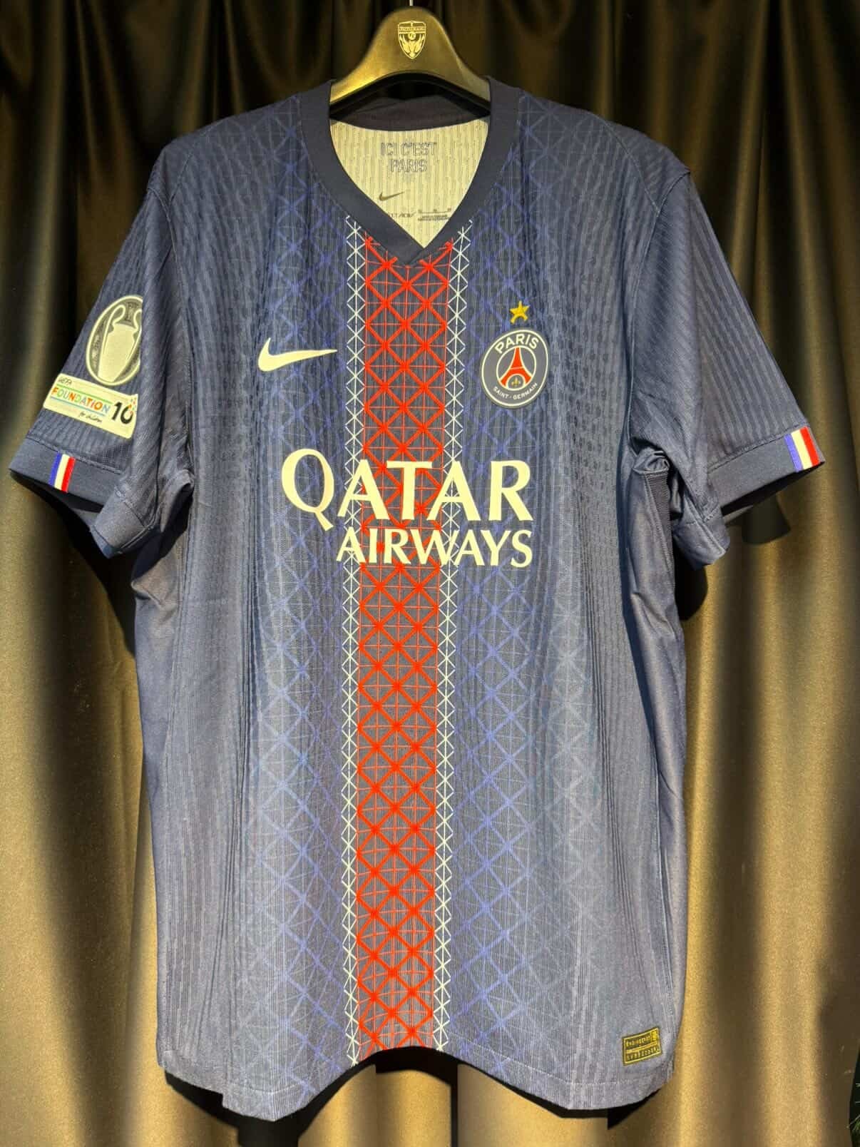 2025/2026 PSG Home Authentic Shirt #7 KVARATSKHELIA (USED , 9/10 )