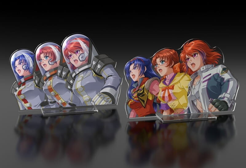 預購26/12 BANDAI 代理版 盒玩 SMP 超級機器人大戰 OG 愛比絲&高倉馤&斯蕾 壓克力支架