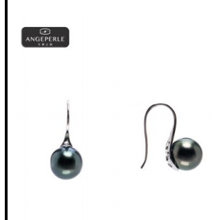 CF9138  天使之泪 S925银 海水珍珠大溪地高 跟鞋耳环  TSJ914