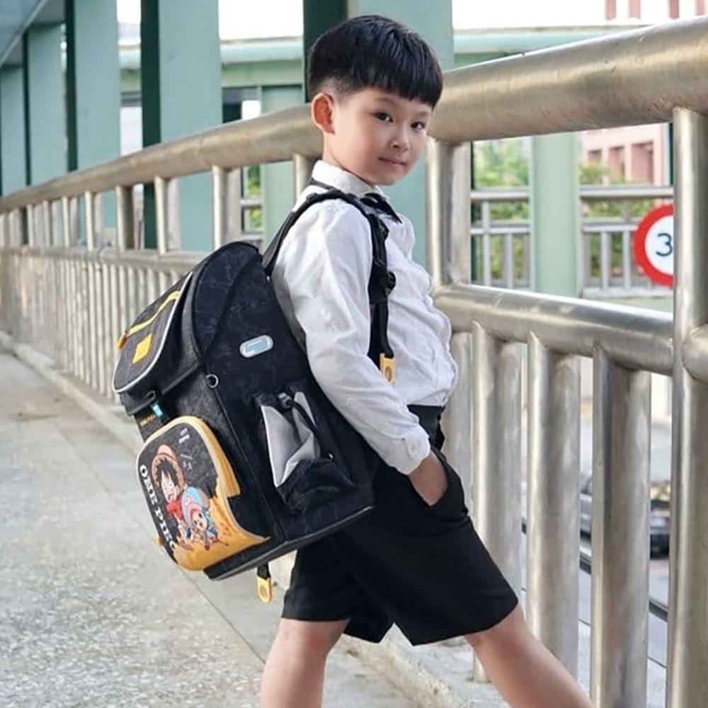 IMPACT 怡寶 航海王 懸浮磁扣 新世代標準型護脊書包 黑色 IMPE7062BK (售完不補_)