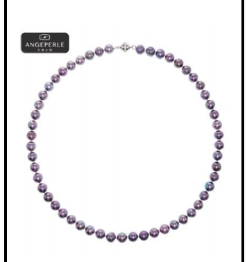 CF9141  天使之泪 S925银 淡水珍珠爱迪生紫 珠项链   TSJ898