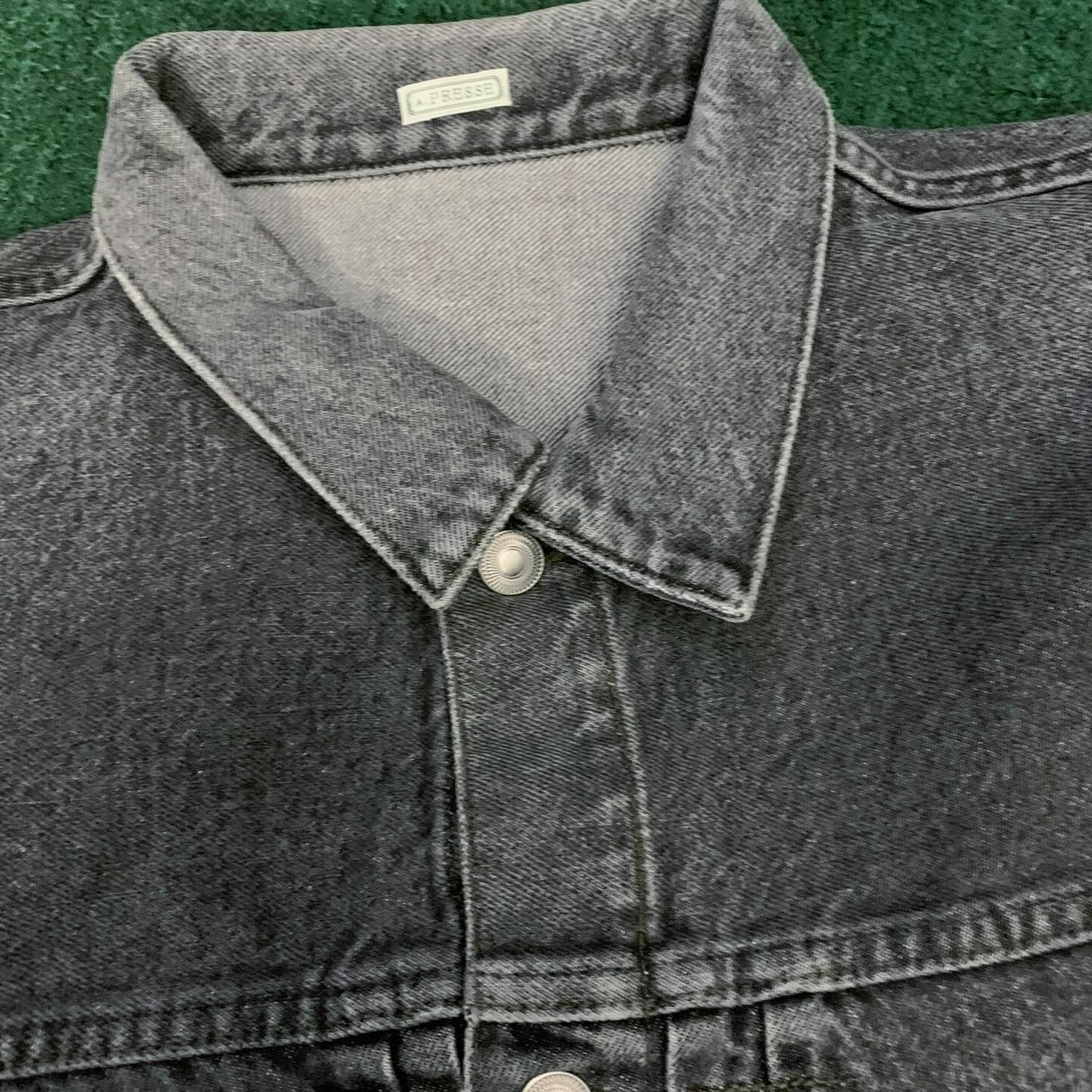 A.PRESSE 2026 VINTAGE GRAY DENIM JACKET (26SAP-01-44) - SIZE 48