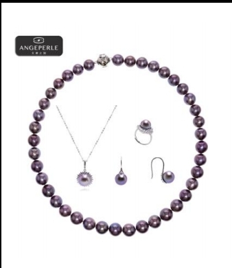 CF9147  天使之泪 S925银 淡水珍珠爱迪生珍 珠项链送吊坠耳环 戒指   TSJ919