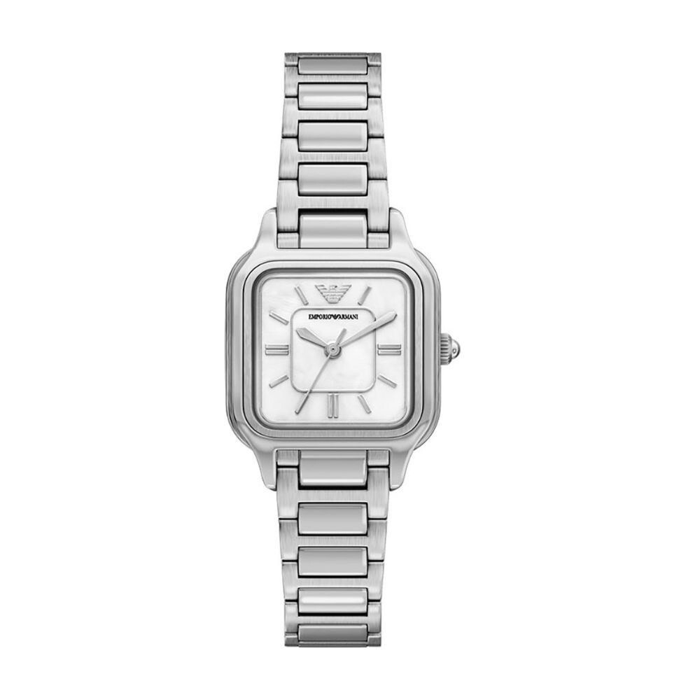 【EMPORIO ARMANI 亞曼尼】Genni 方形女錶AR11742 26mm 現代鐘錶