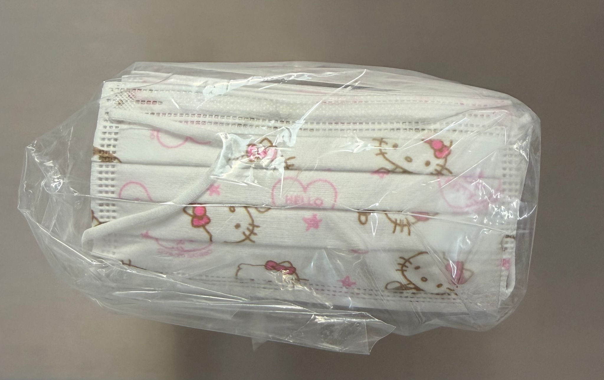 KAYJAY 平面口罩 138x75mm -Hello Kitty 非獨立包裝 1包50片