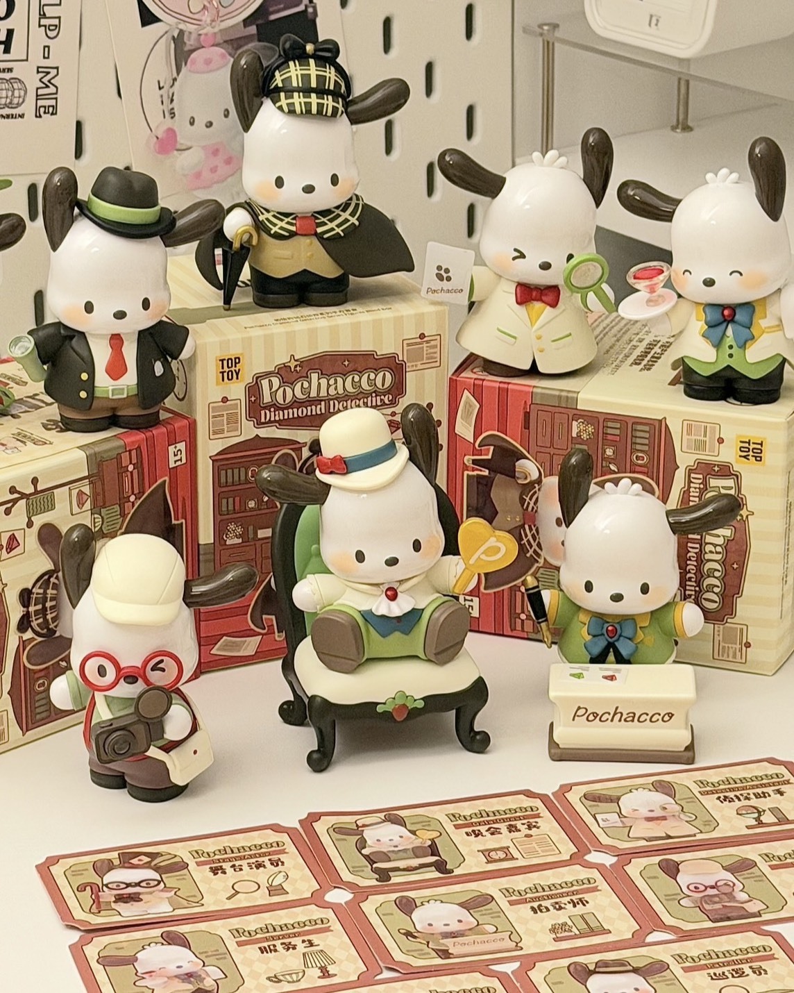 SANRIO 三麗鷗家族 POCHACCO 帕恰狗 鑽石偵探系列 公仔 盲盒