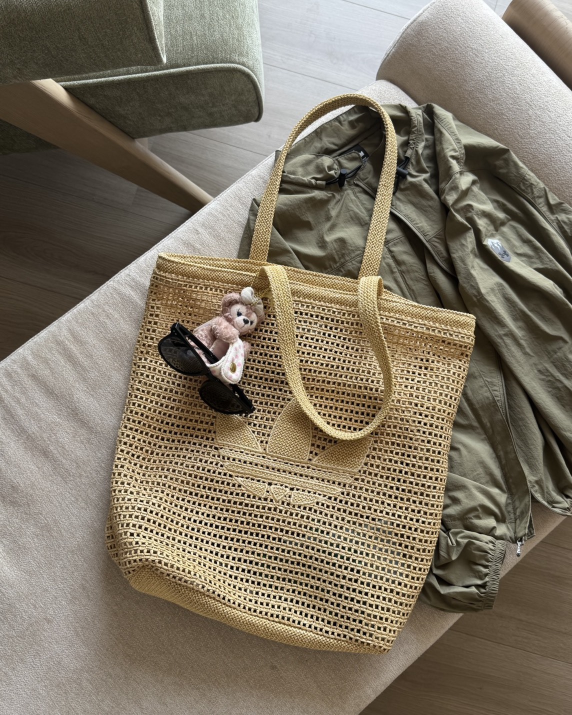 ADIDAS ORIGINALS KNITTING 經典LOGO 編織包 托特包