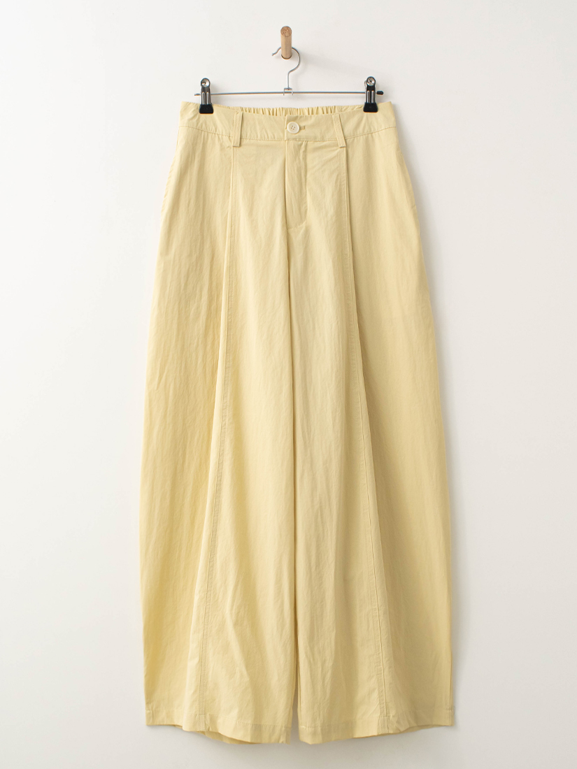 降落傘布鬆緊腰壓線打褶氣球褲