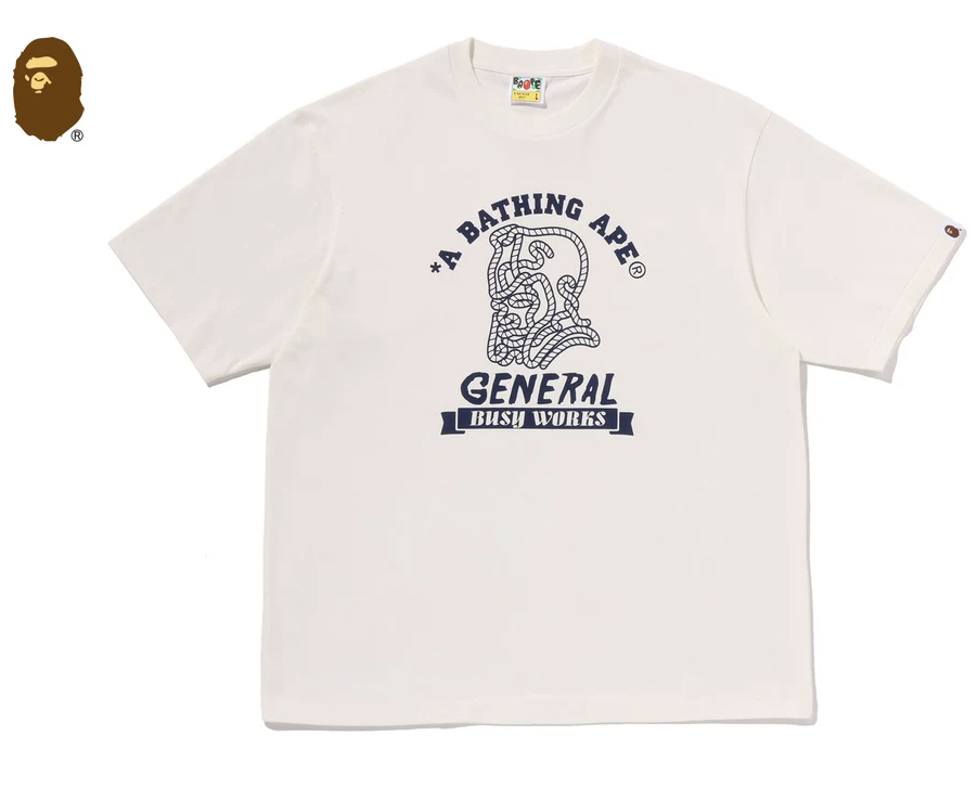【BAPE男生】0411發售 寬版 APE GENERAL COLLEGE RELAXED FIT TEE  ● 1M30-110-308