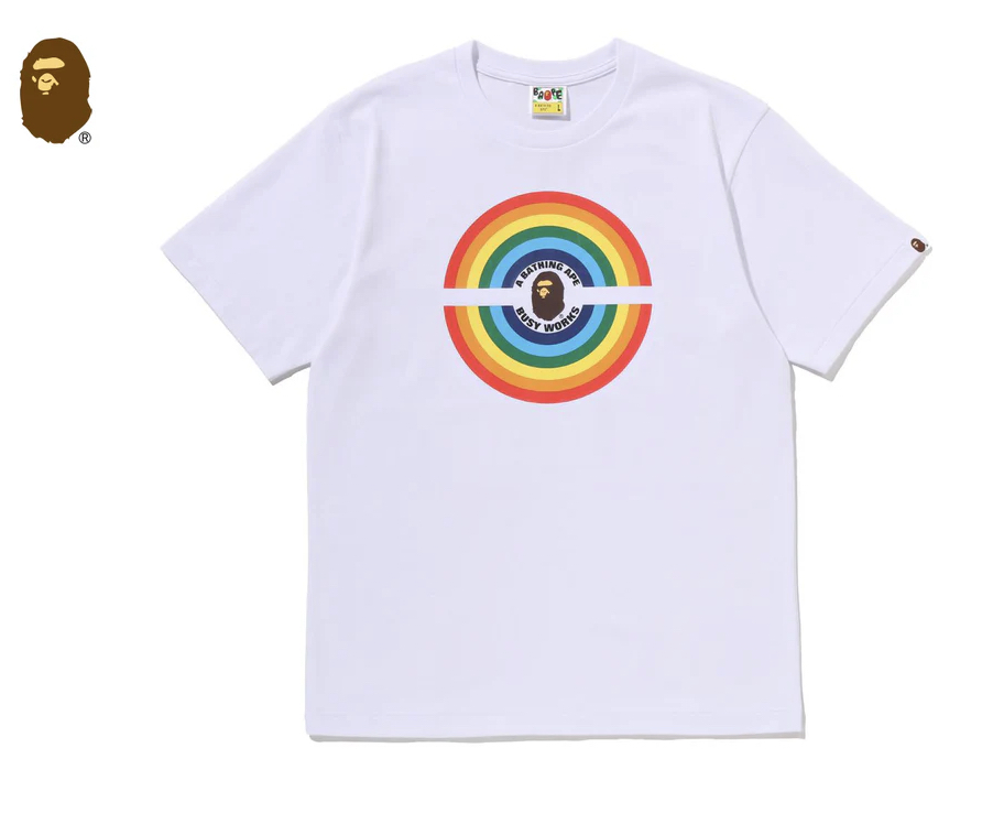 【BAPE男生】0411發售 RANBOW LOGO BUSY WORKS TEE ●  1M30-110-305
