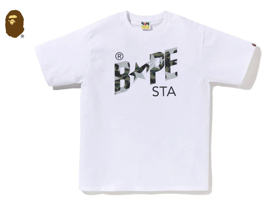 【BAPE男生】0411發售 STA OVER PRINT 1ST CAMO BAPE STA TEE ● 1M30-110-024
