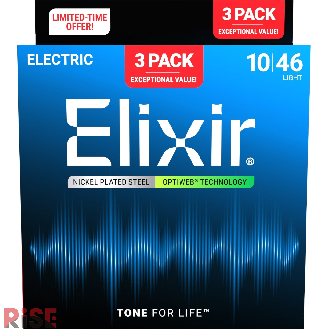 ELIXIR 10-46 OPTIWEB 三包裝 電吉他弦 奈米包覆層 超薄型 16552