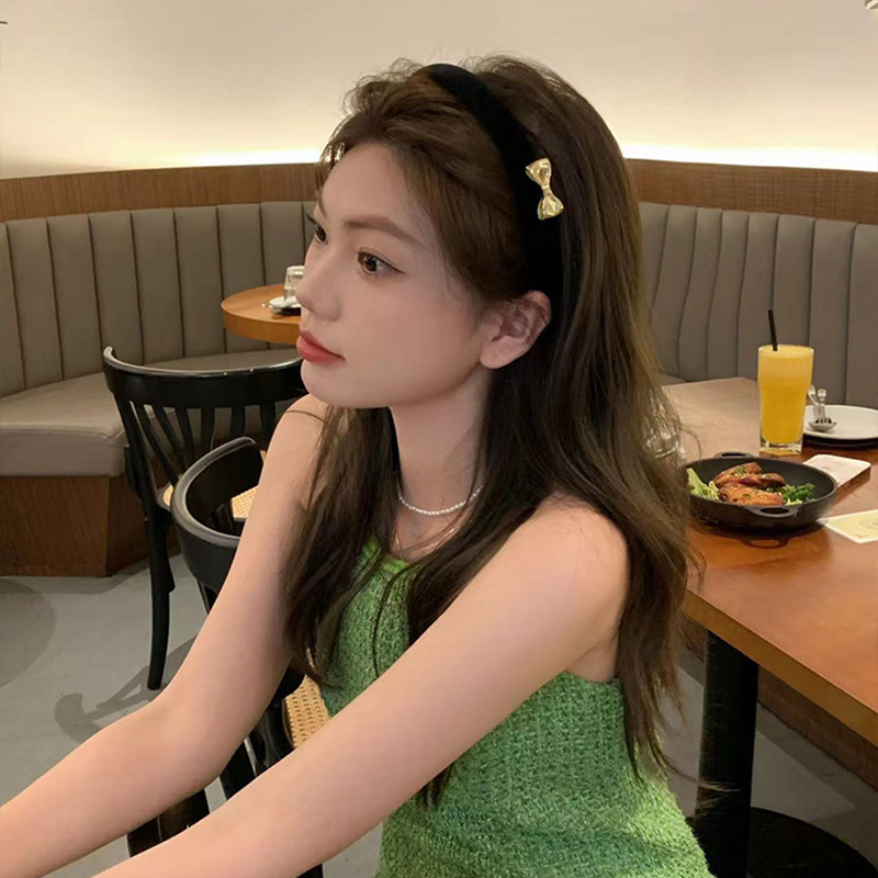 [2 FOR RM10] Black Velvet Bow Headband