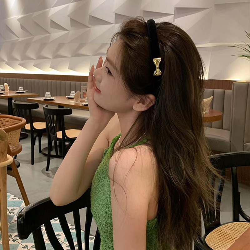 [2 FOR RM10] Black Velvet Bow Headband