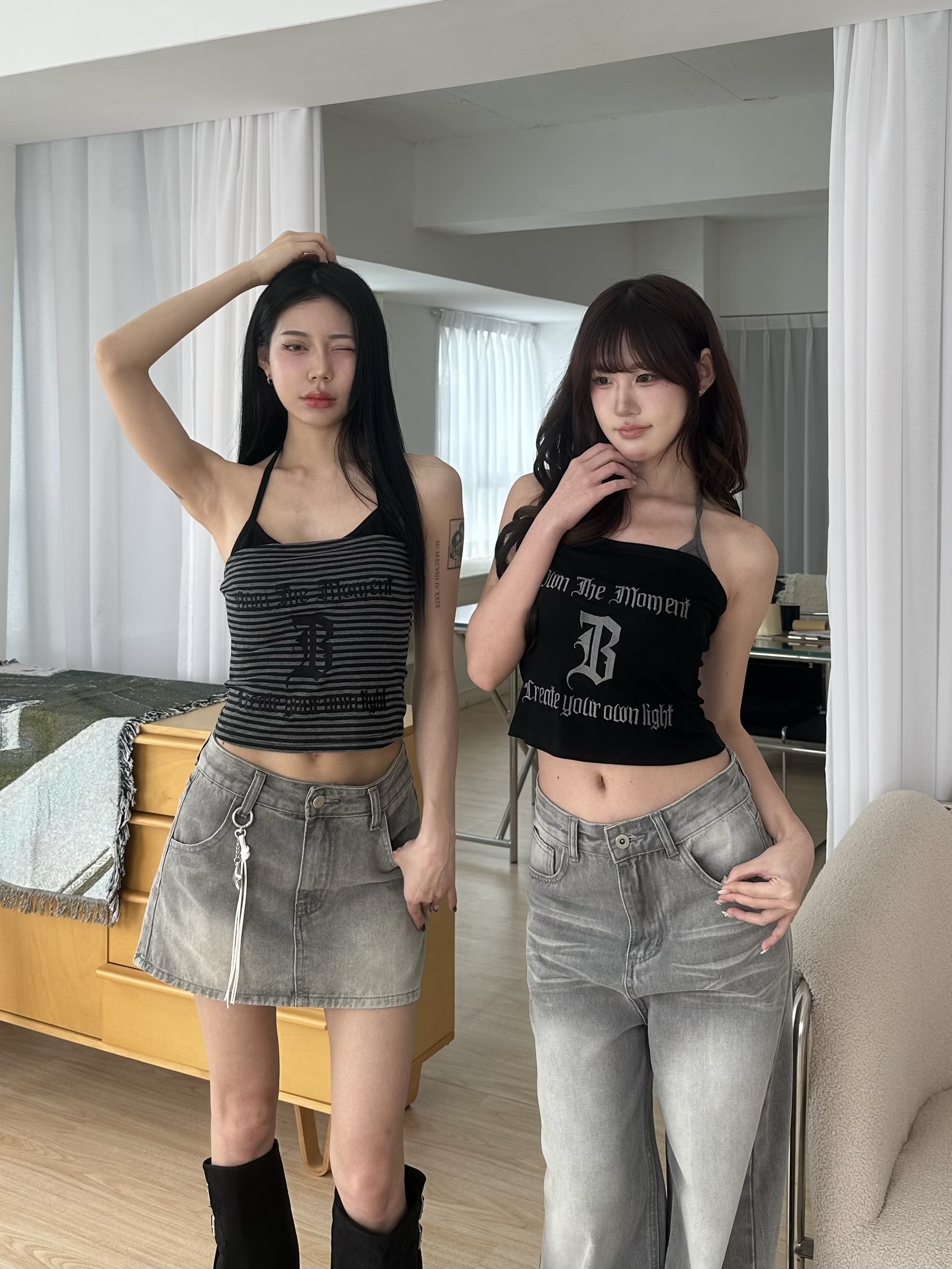 mmb掛脖千禧辣妹平口背心