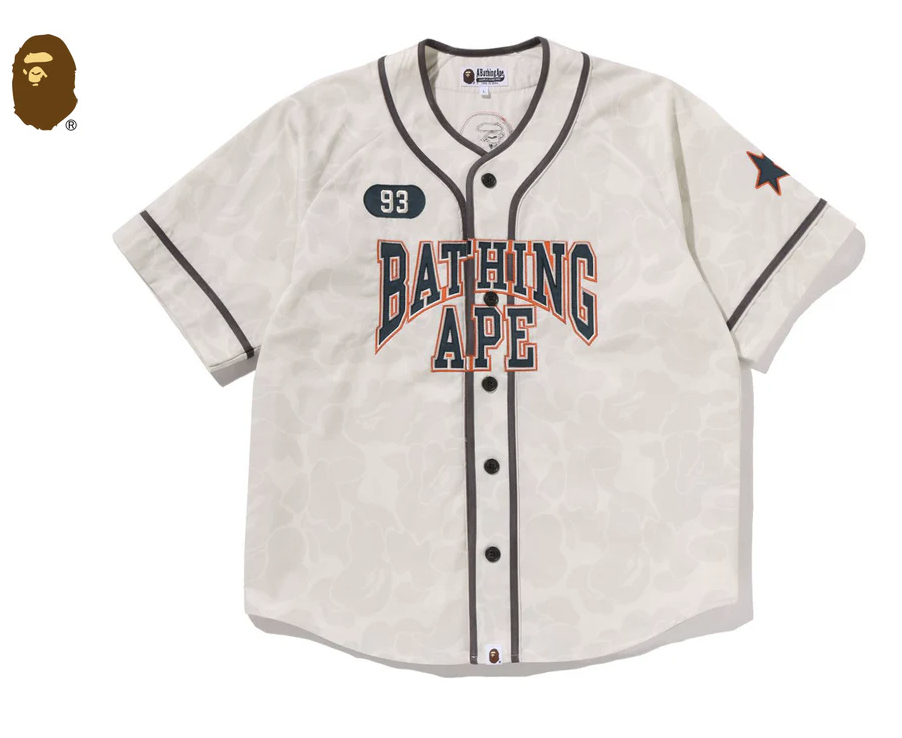 【BAPE男生】0411發售 SOLID CAMO MULTI LOGO BASEBALL SS SHIRT ● 1M30-132-310