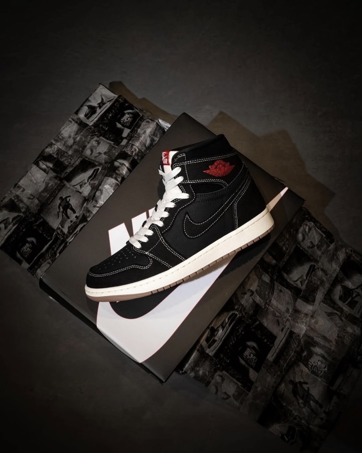 【逢甲 FUZZY】Air Jordan 1 Hi "Flight Club" 牛仔黑 縫線 II9811-001