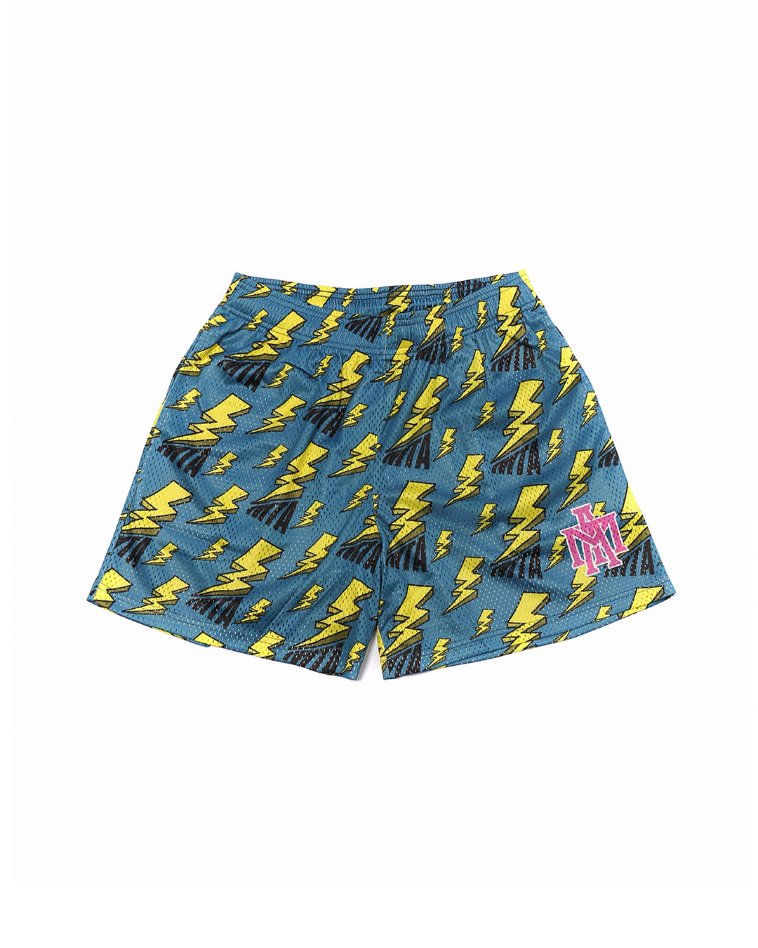 【逢甲 FUZZY】MTA Full Thunder Mesh Shorts 網布 閃電 短褲 藍 紫 M26SBS3