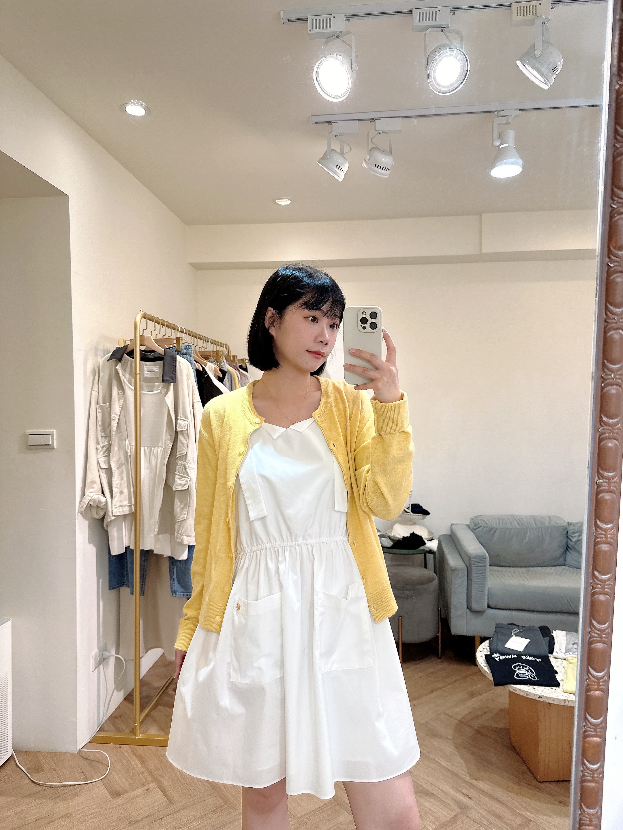 排扣針織小外套