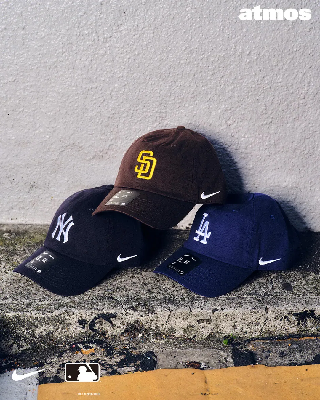 <夢幻聯動😎> MLB x Nike Club Unstructured Organic Cap 聯名老帽