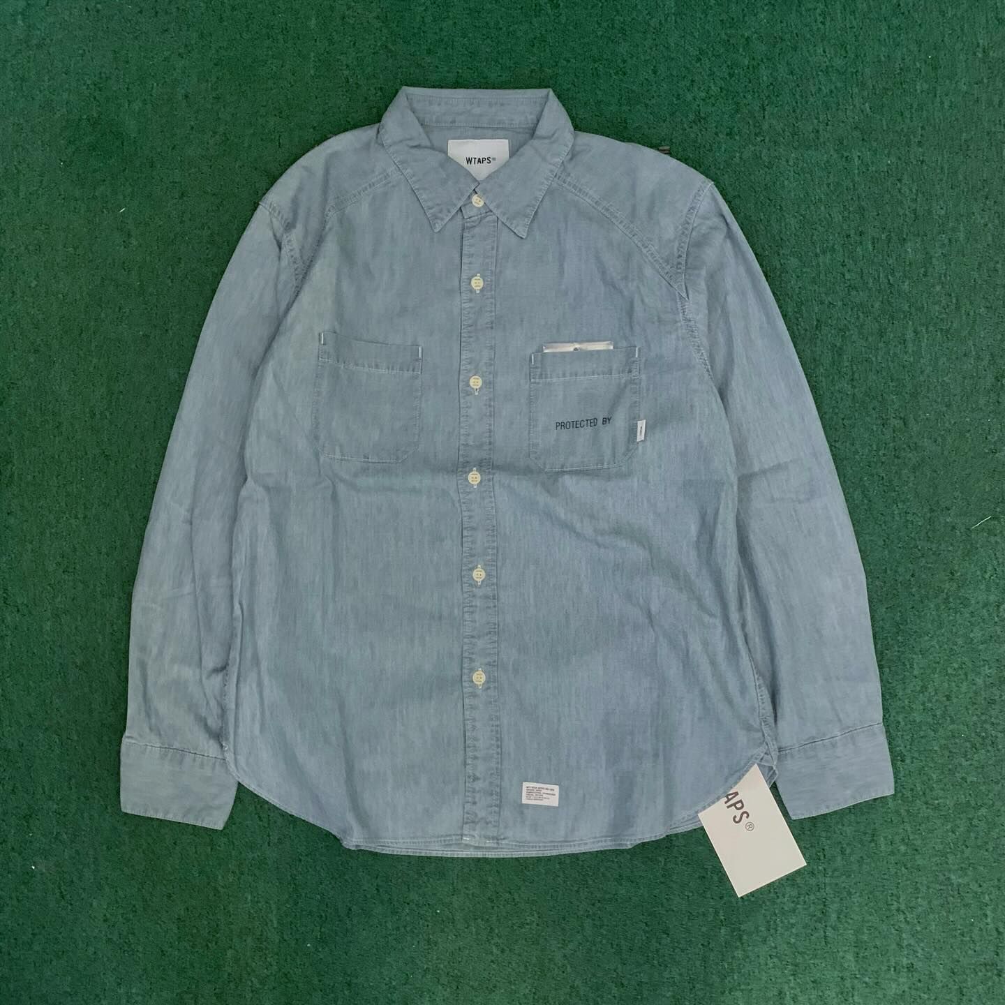 WTAPS 2026 CB / LS / COTTON. CHAMBRAY - SIZE 2