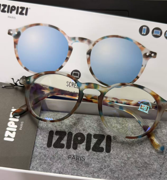 GE260410-P54-藍光眼鏡-圓形玳瑁色-3760222626828-