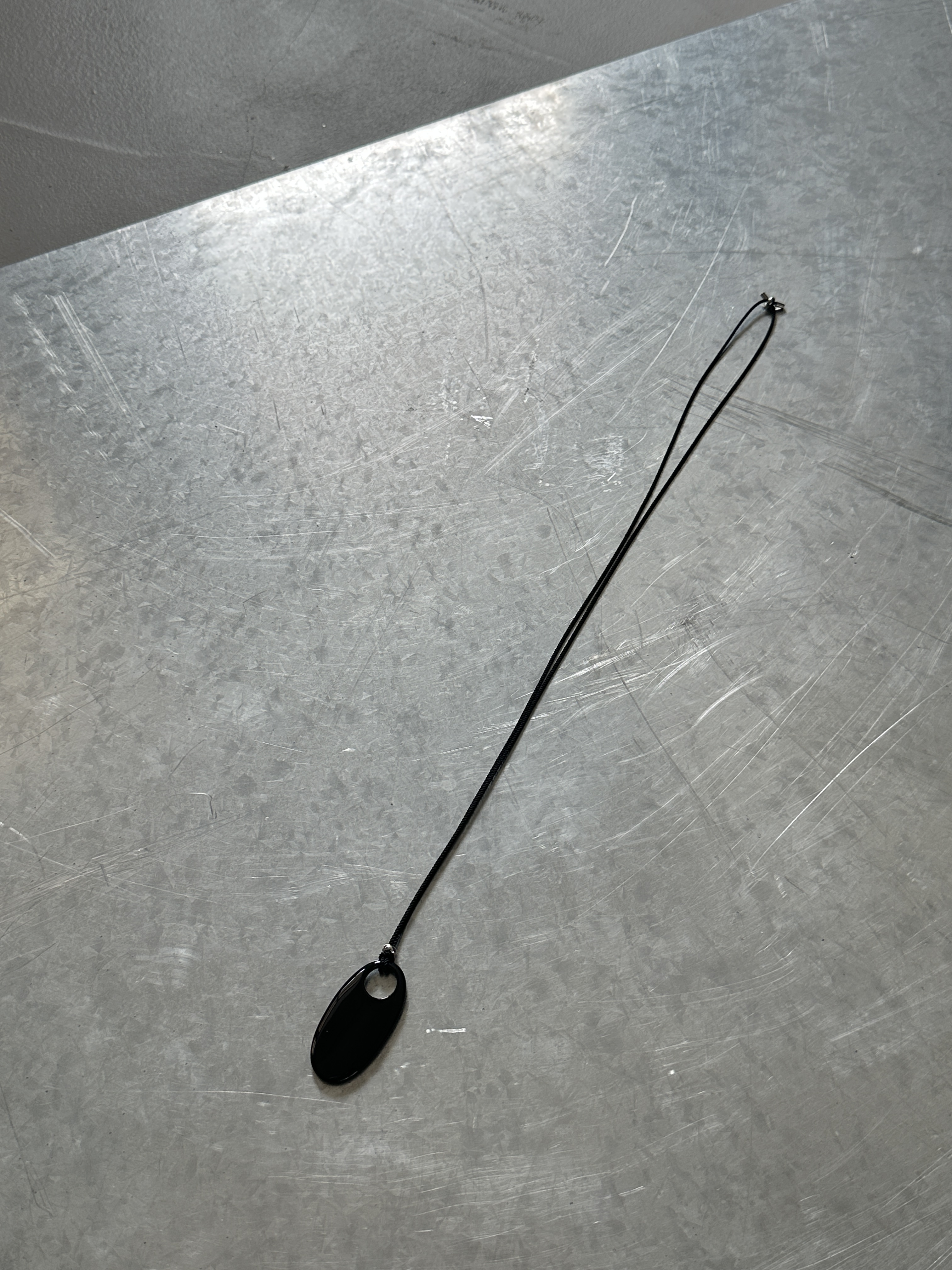 長圓環吊墜項鍊