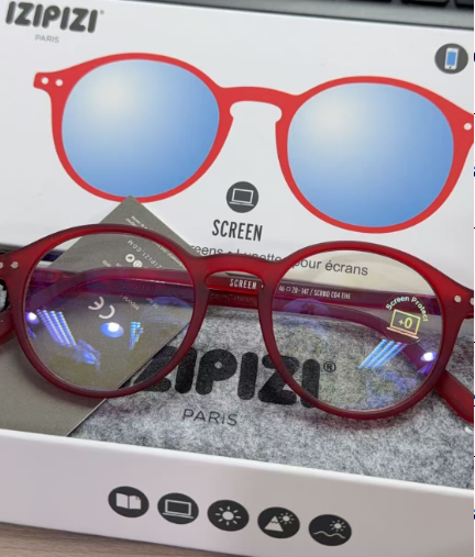 GE260410-P61-藍光眼鏡-圓形紅色-3760222626811-