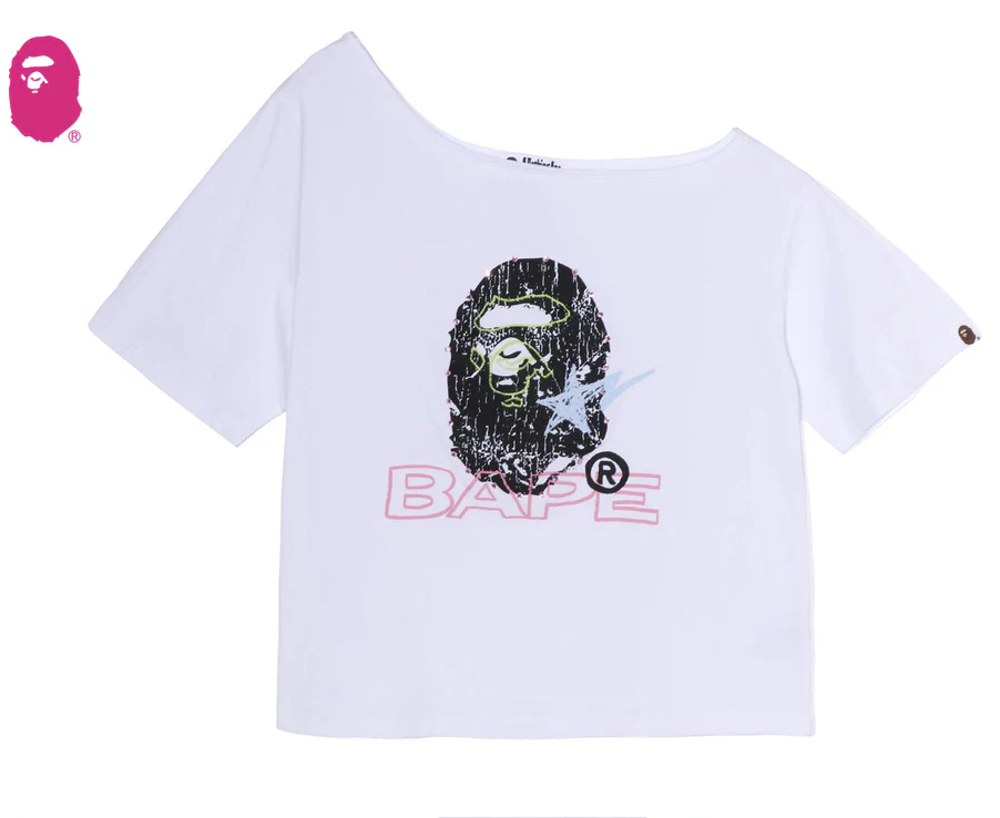 【BAPE女生】0411發售 MULTI LOGO CUTOUT OVERSIZED TEE ● 1M30-209-318