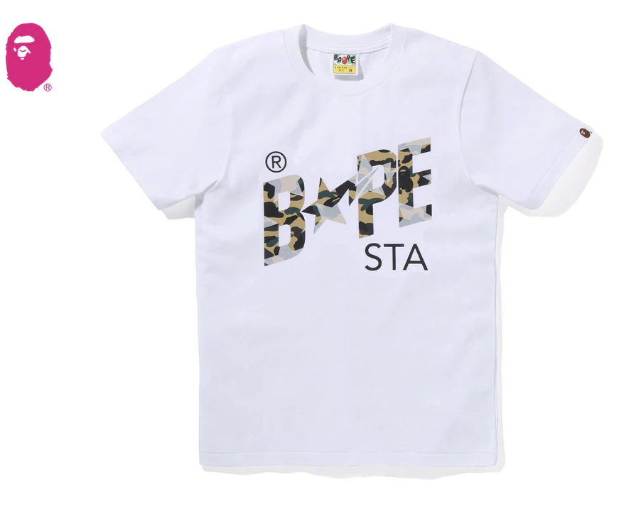 【BAPE女生】0411發售 STA OVER PRINT 1ST CAMO BAPE STA TEE ● 1M30-210-024