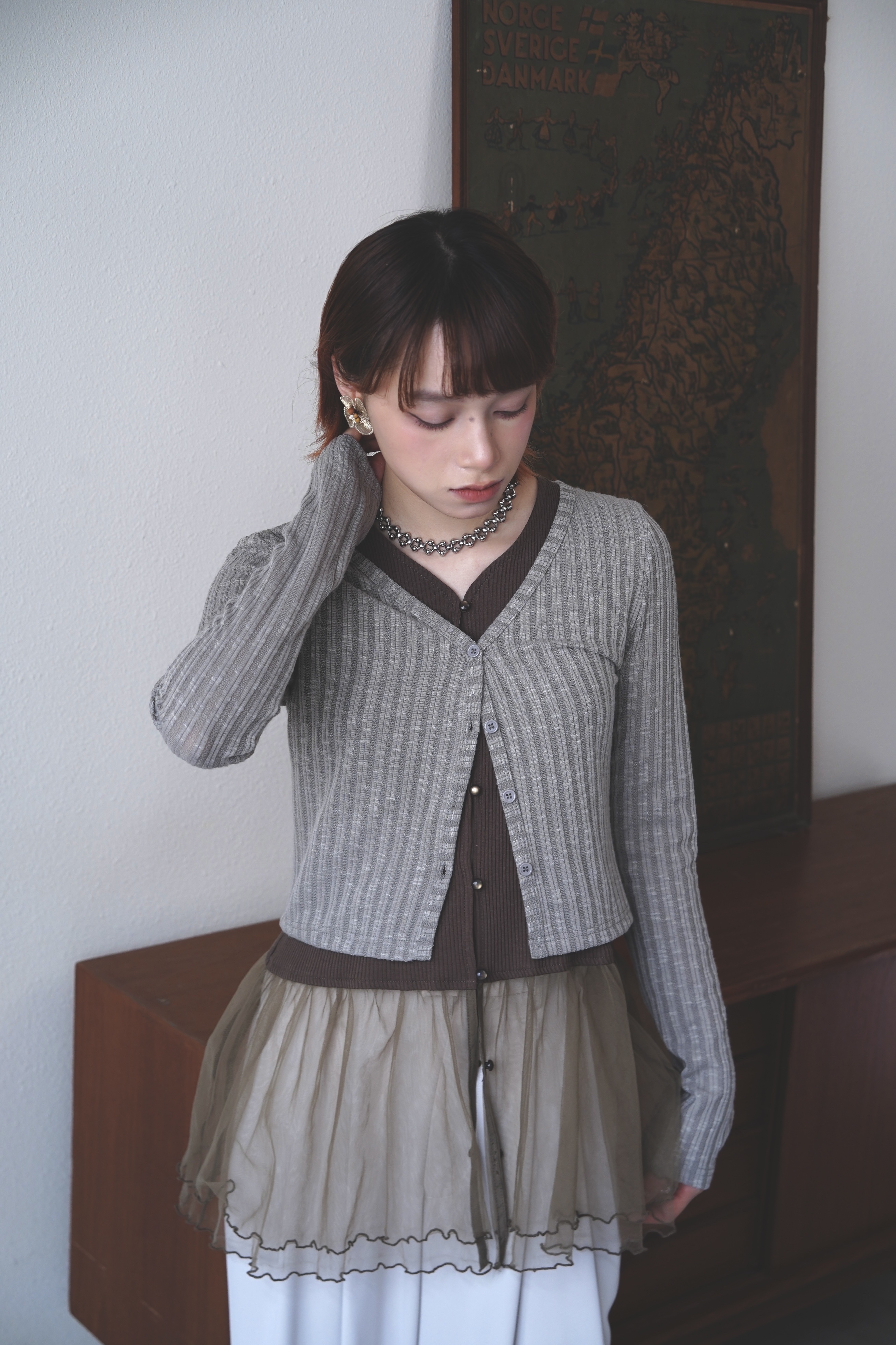 軟綿綿～百搭坑紋外套 - JK61962