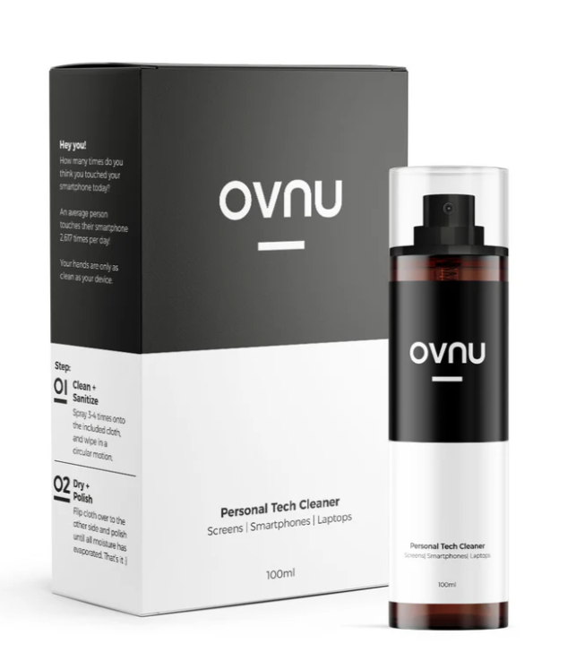 GE260203-G1-OVNU 電子專用便攜消毒噴霧套裝｜消毒清潔噴霧（100ml）＋ 專用抗菌毛巾（2條）