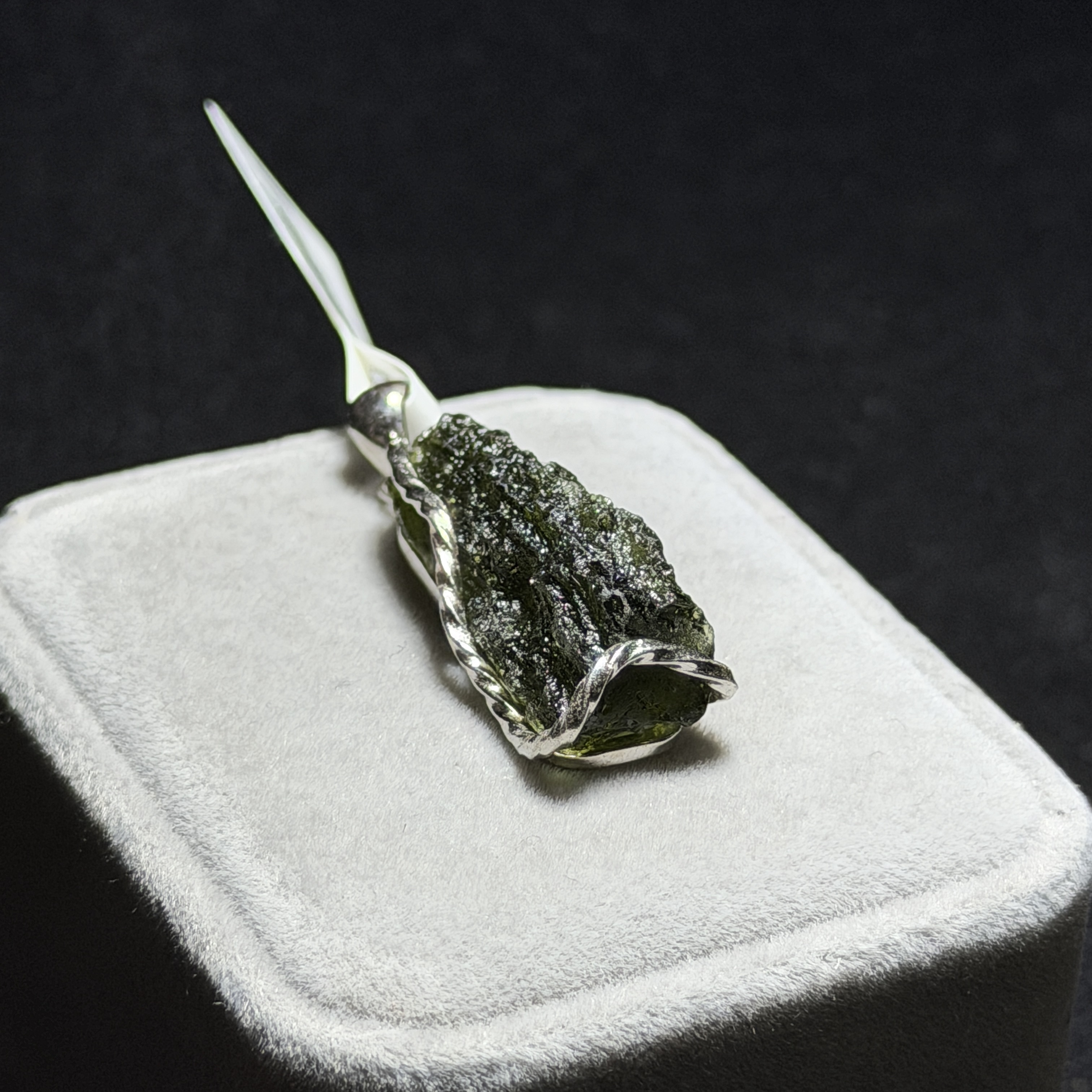 捷克隕石 / 綠隕石吊墜 FX1648