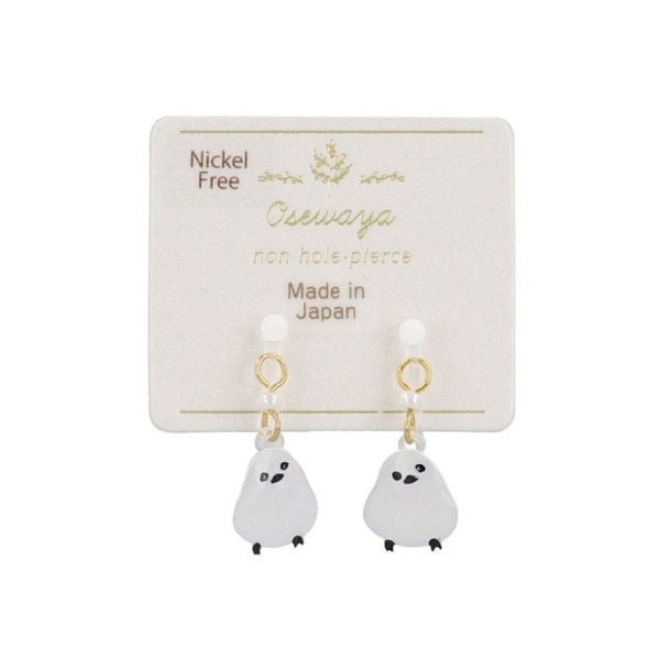 長尾山雀耳夾耳環