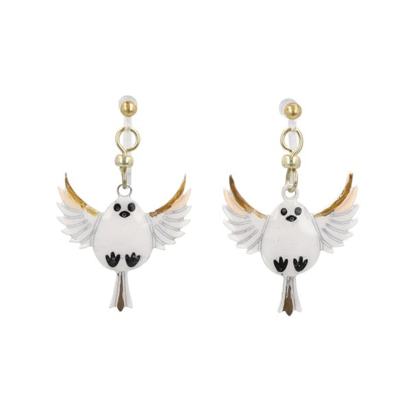 長尾山雀耳夾耳環