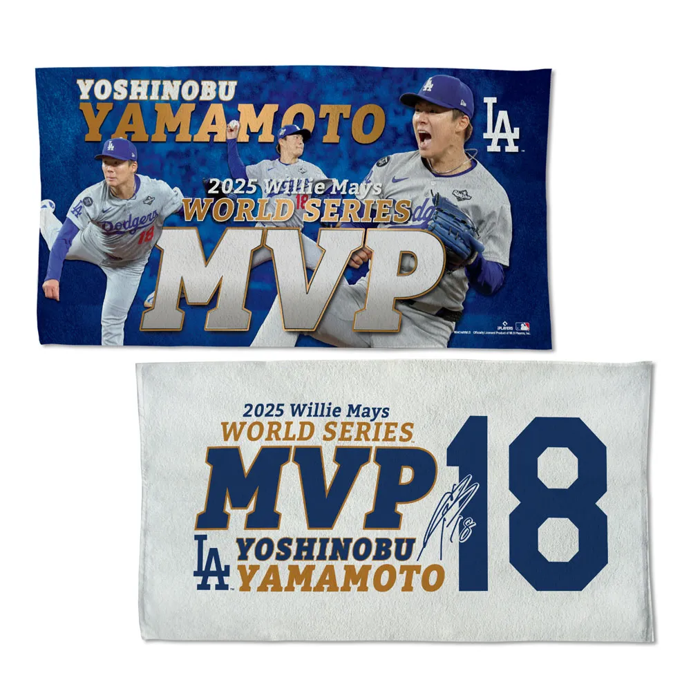 WinCraft 洛杉磯道奇隊 山本由伸 2025 世界大賽 MVP 更衣室毛巾