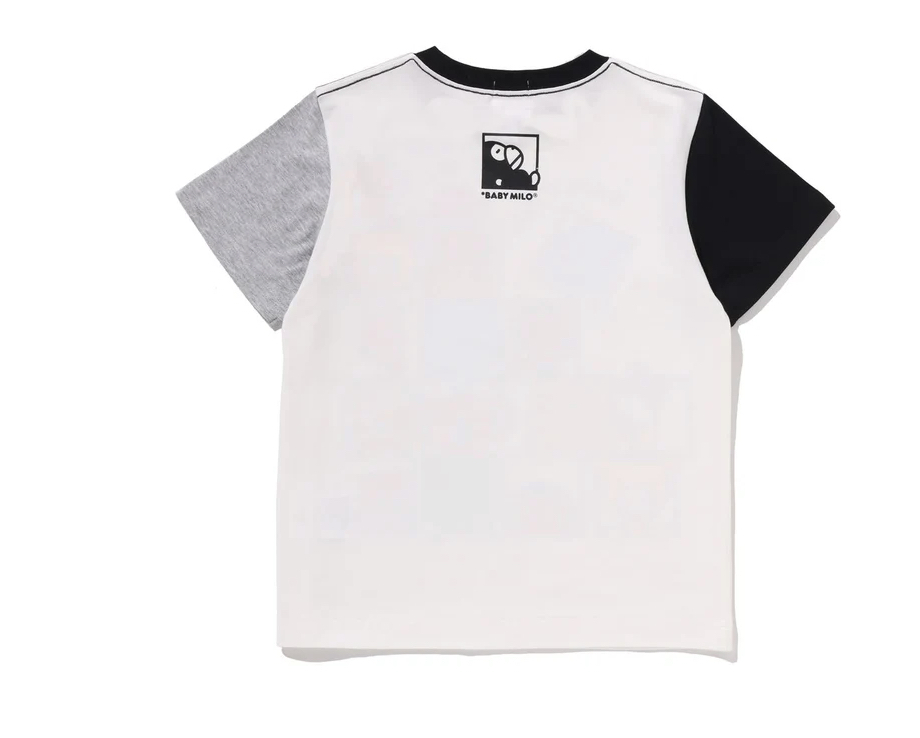 【BAPE童裝】0411發售 BABY MILO FRIENDS BLOCK TEE ● 2M30-309-012