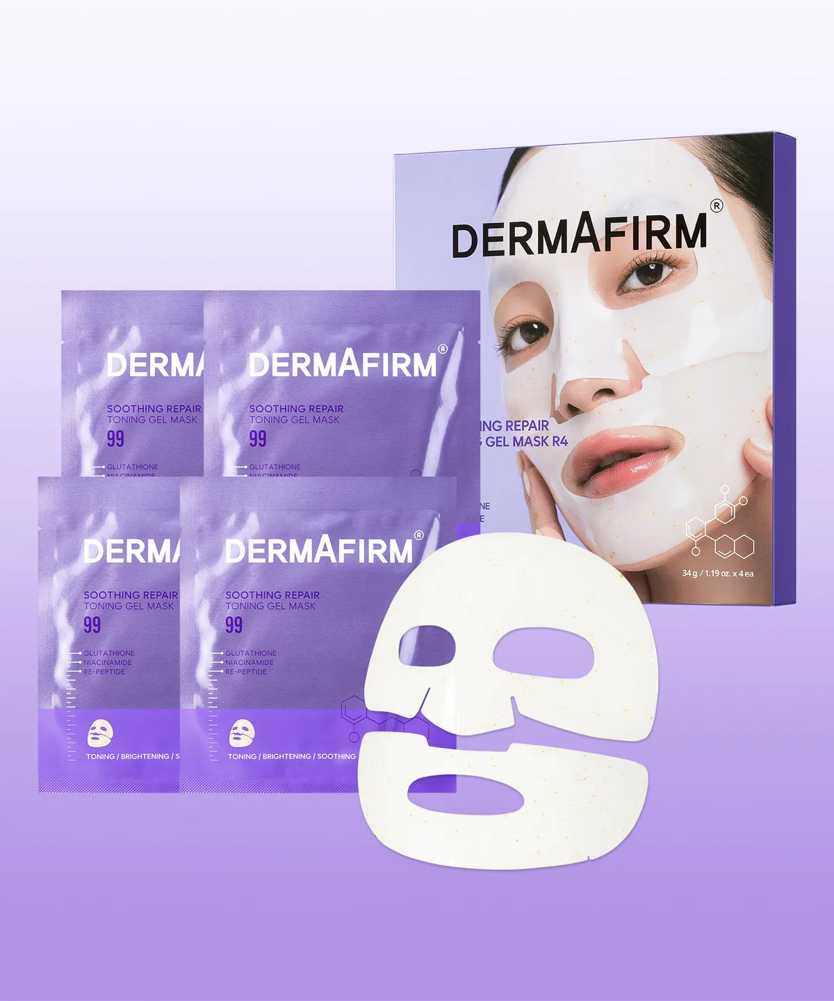 DERMAFIRM R4 舒緩修復水凝膠軟膜