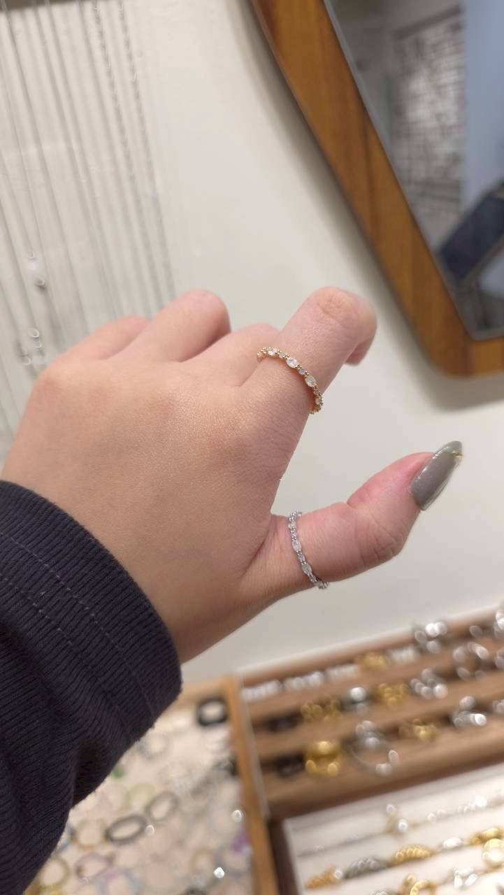 36086 蛋白石混拼戒指
