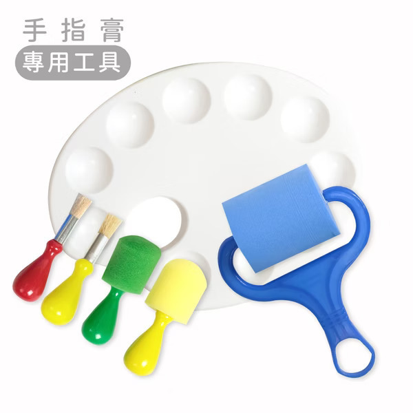 MAMAYO 繪畫筆刷工具6件組(手指膏/顏料專用)