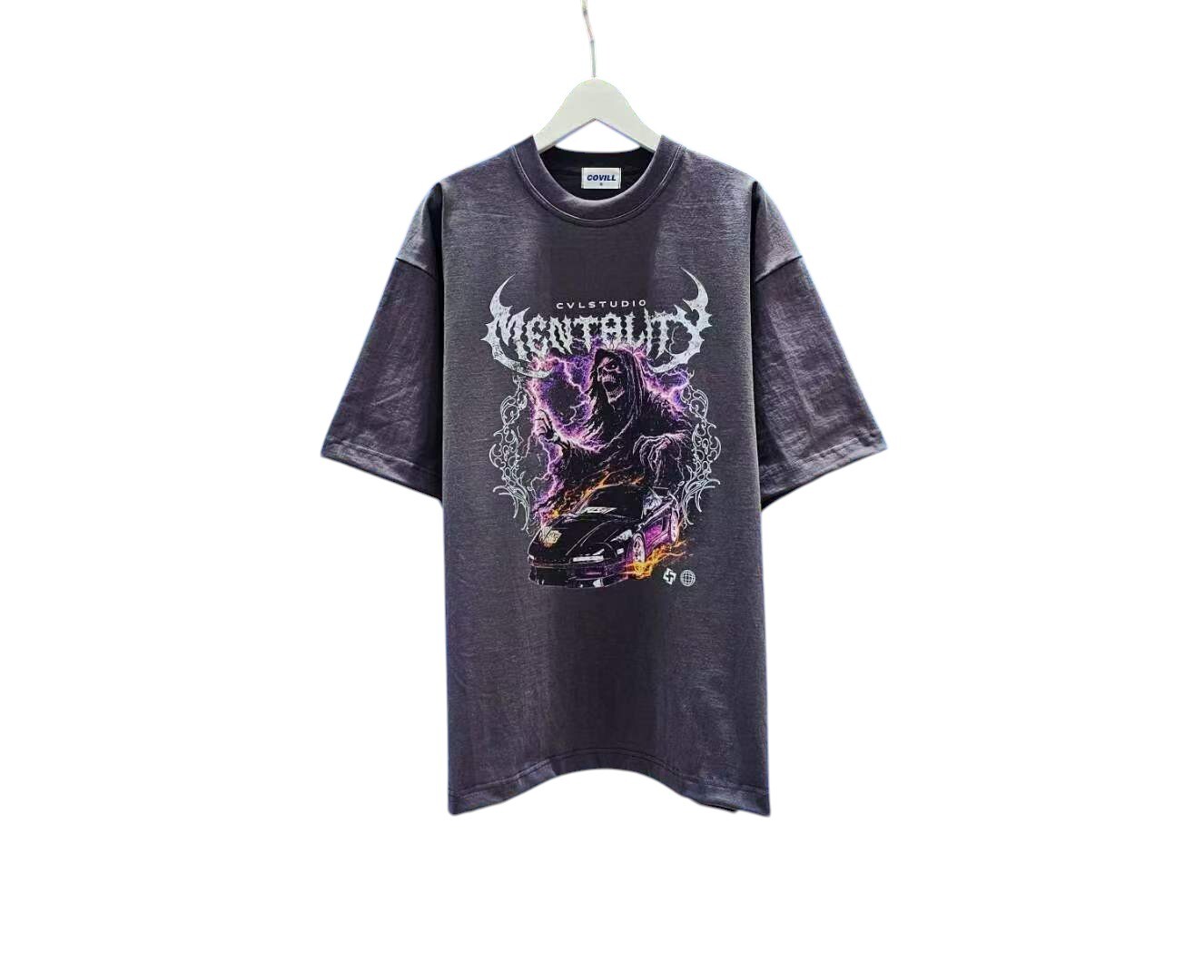 《K》地獄使者寬版重磅短T